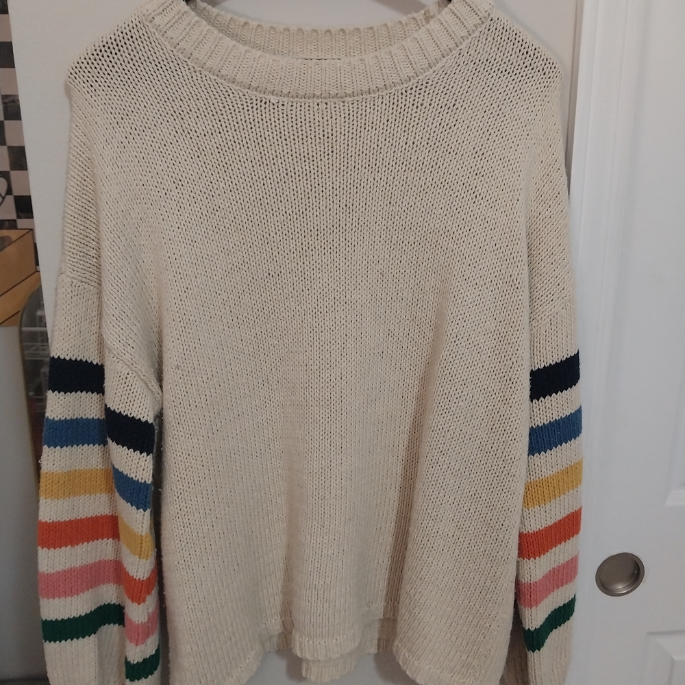 Cozy Multicolor Sleeve Sweater